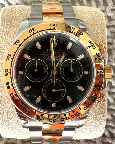 rolex cosmograph daytona two tone oyster bracelet 116503 year start